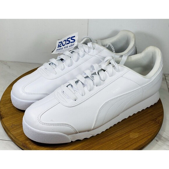 Men's Puma Roma SL NBK 2 White Leather  (353572 21) Size 11.5 NEW - Picture 1 of 7